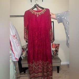 Anarkali chiffon maxi dress
